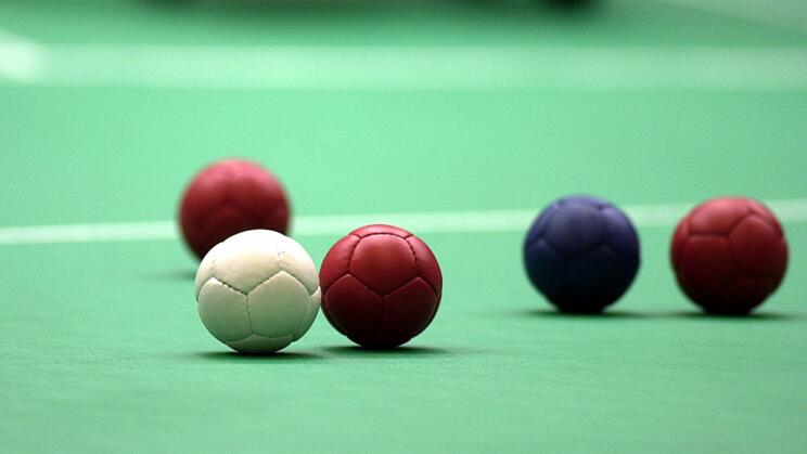 Boccia klot i skinn