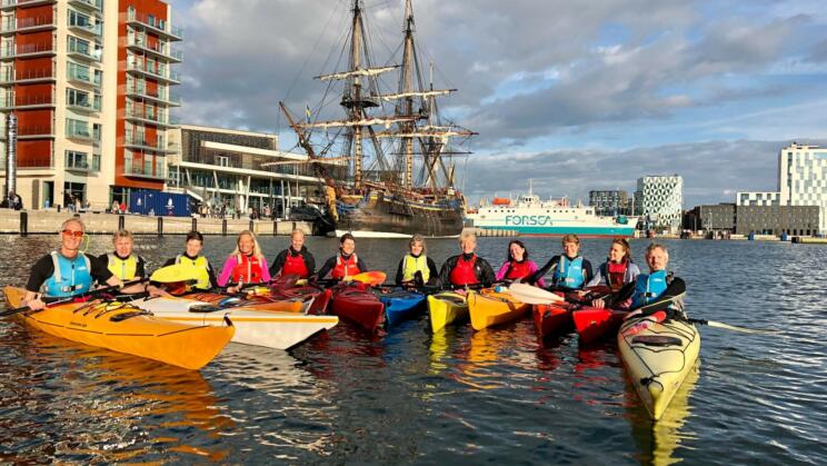 Kajakpaddling Helsingborgskanotisterna